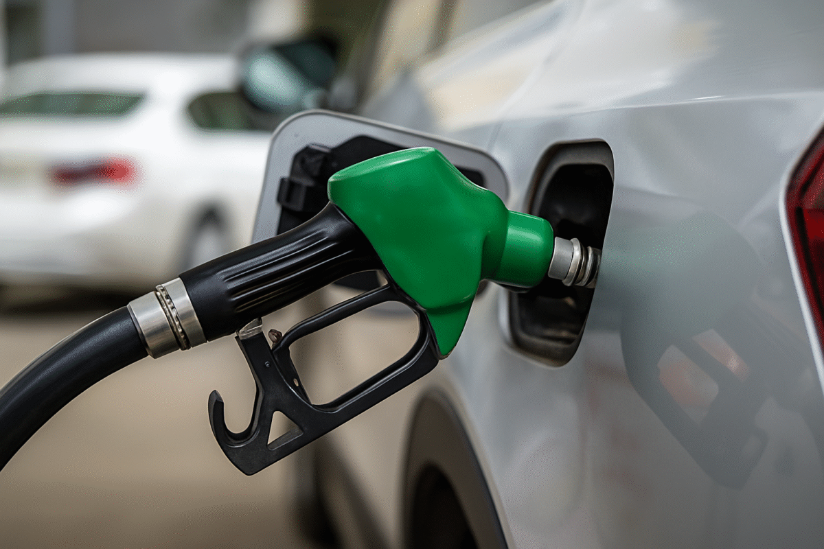 Petrol Price Update 25 September 2025 – Fuel pump nozzle image showing petrol filling in India