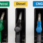 Fuel pumps showing petrol, diesel and CNG prices update India 26 September 2025