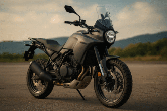 Brixton Crossfire 500 Storr adventure bike showcased at India Bike Week 2025