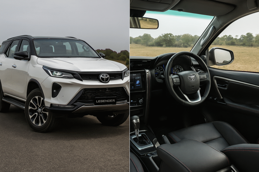 Toyota Fortuner Legender Review:Toyota Fortuner Legender SUV exterior and interior detailed review image