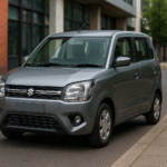Gray Suzuki car parked on street