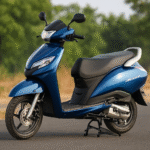 Honda Activa Mileage :Honda Activa 6G parked on Indian road – best mileage scooter 2025