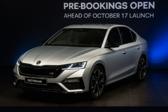 Skoda Octavia RS 2025 pre-bookings open ahead of October 17 launch