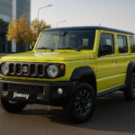 भारत में बनी Maruti Jimny 5-Door SUV का हाई-रेजोल्यूशन फोटो जिसमें रग्ड डिजाइन, ऑफ-रोडिंग लुक और आधुनिक LED हेडलैंप दिख रहे हैं — अब जल्द ही ADAS फीचर्स के साथ आने वाली।