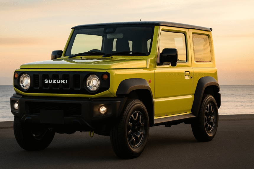 Suzuki Jimny 3-Door Updated : Japan-spec Suzuki Jimny 3-door with Level 2 ADAS sensor suite and updated front bumper
