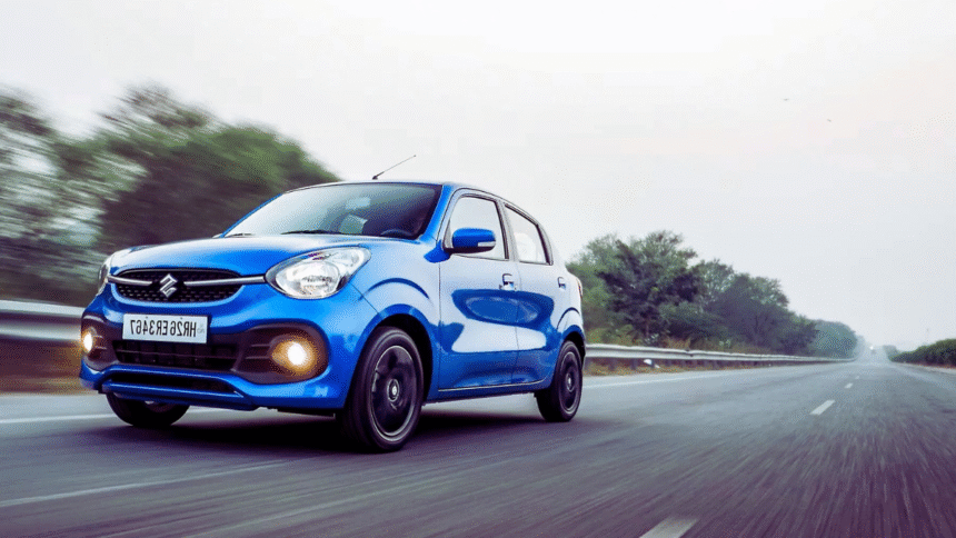 Maruti Suzuki Celerio Review 2025 — भारत की सबसे किफायती हैचबैक कार, ऑटोमेटिक वर्जन और CNG मॉडल सड़क पर चलते हुए