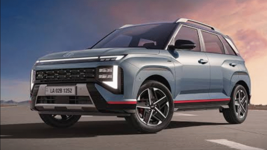 Hyundai Venue N Line Price-Hyundai Venue N Line 2025 Exterior Front Design with Red Accents